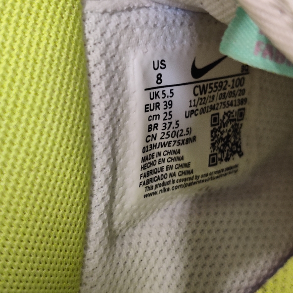 Nike Air Force Womens Multicolor Shoe Sneaker 8 - Picture 6 of 7